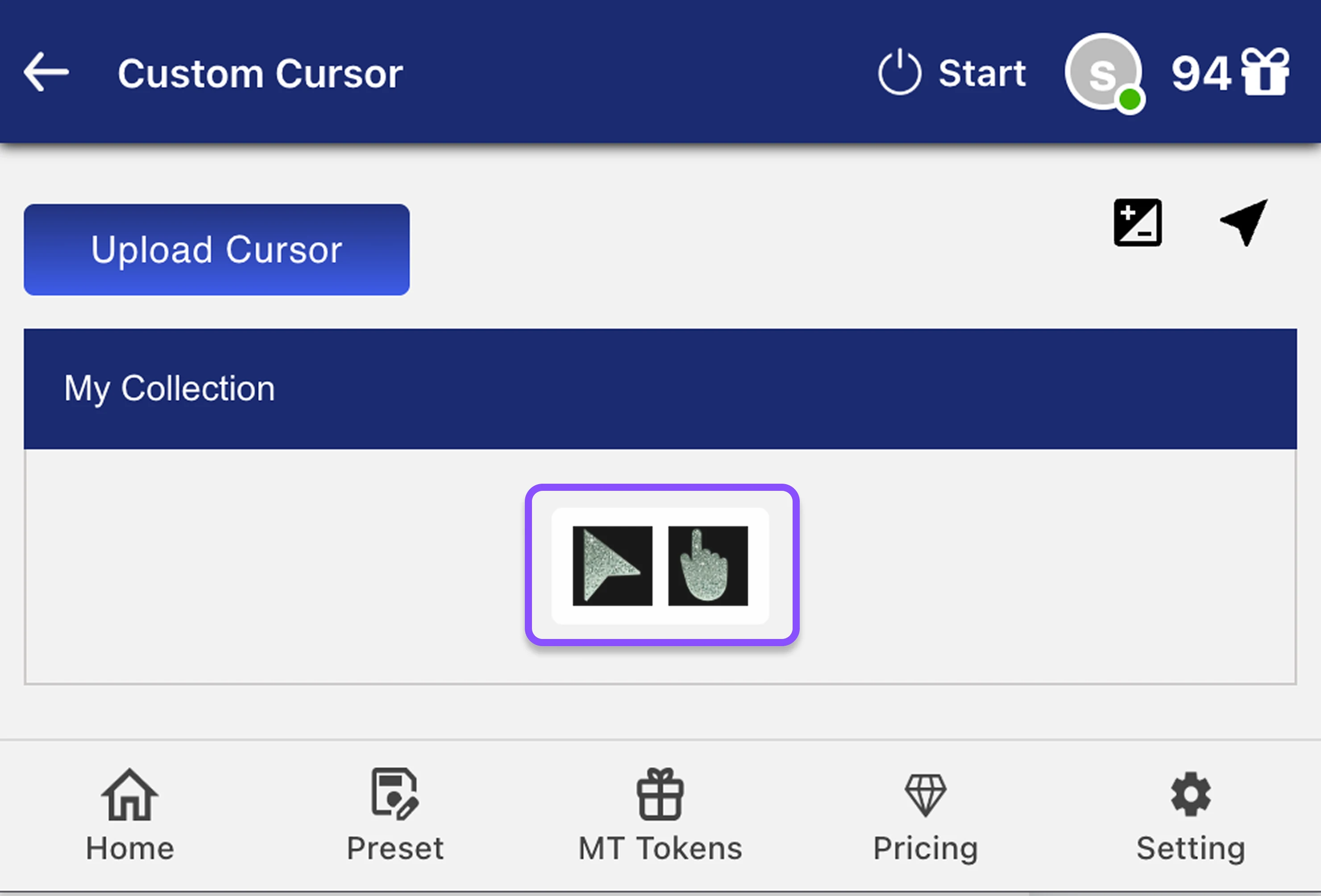 Step 1: Access the Custom Cursor Feature